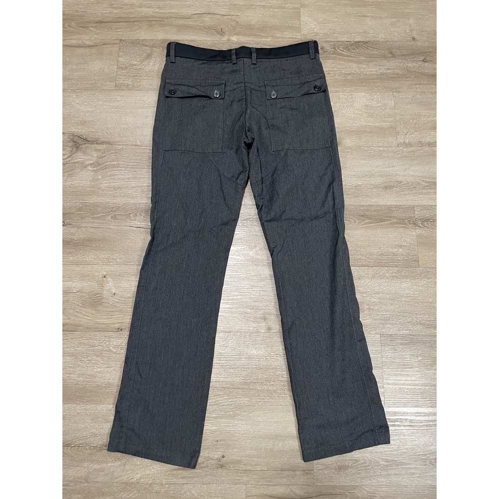 Zara Man Pants Mens 34x32 Gray Dress Trousers Straight Leg Modern Fit Stretch - Picture 7 of 7